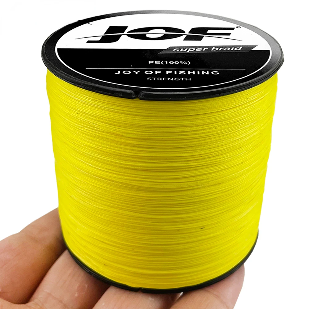 JOF 12 hebras 500/300M hilo de pescar trenzado multifilamento súper fuerte 25-120LB 0,8-8.0 # Pesca de agua salada marina con mosca de carpa de alambre de PE - imagen 3