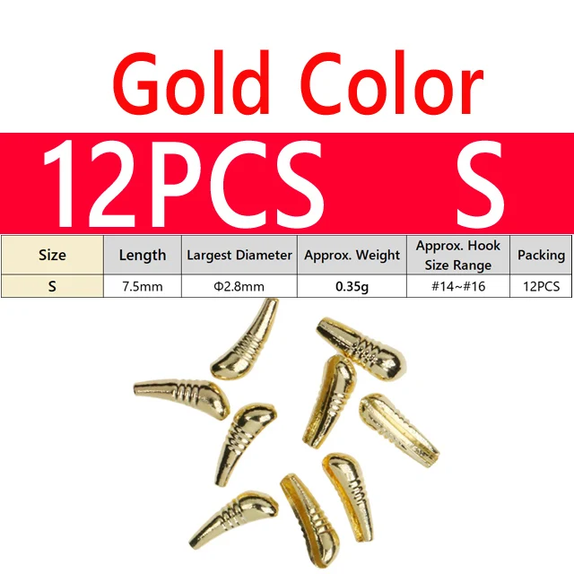 12PCS S Gold