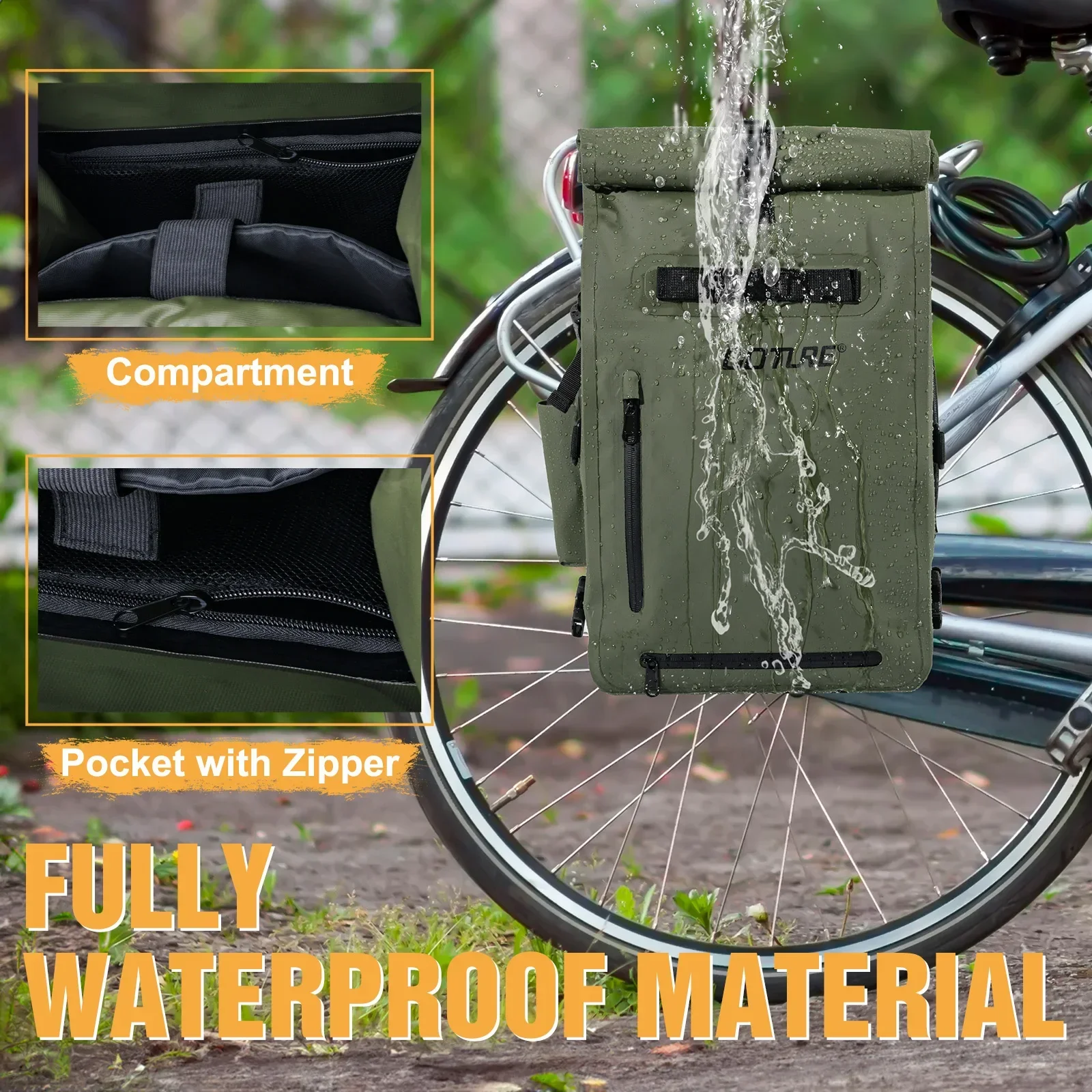 Goture-mochila de Ciclismo de 25L, bolsa de hidratación ultraligera para montañismo, escalada al aire libre, bolsa de viaje, impermeable, pesca - imagen 4