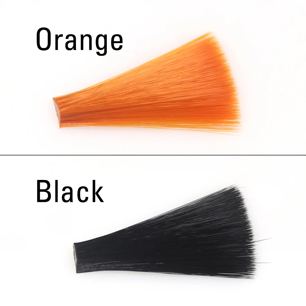 ICERIO paquete de 5 fibras finas de nailon cónico, Material de atado de moscas flotantes para Mayfly Perdigon, colas de Nymph, marrón, naranja, amarillo, negro - imagen 3