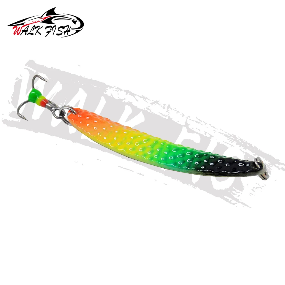 WALK FISH 1 Uds 10g cuchara de Metal señuelo de pesca en hielo cebo con lentejuelas pesca de invierno cebo Artificial cebo Artificial equipo de pesca - imagen 2