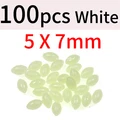 100pcs white 5x7