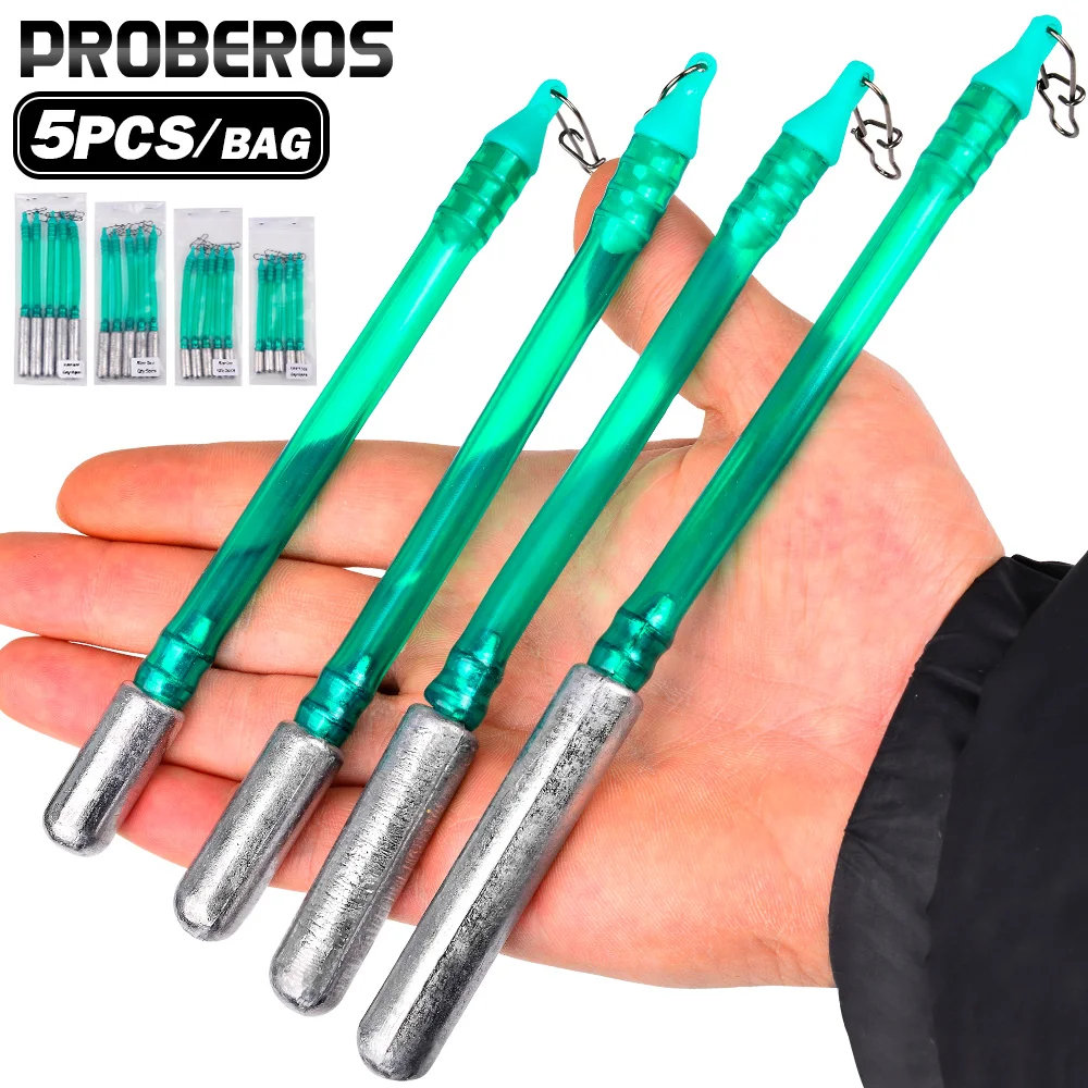 PROBEROS - Juego de 5 Pesas de Arrastre para Pesca de Bagre, Plomadas de Arrastre para Pesca de Arrastre, Plomadas sin Enredos para Rebote en el Fondo