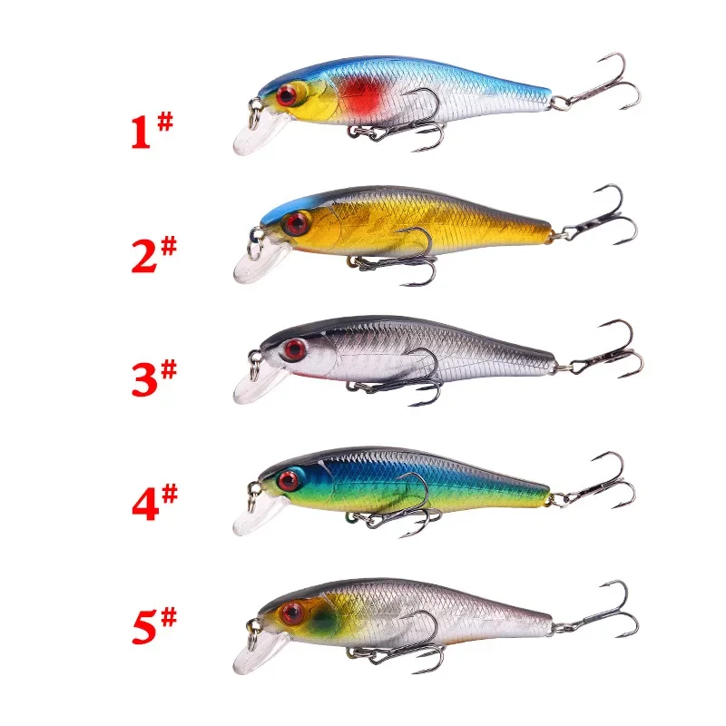 Cebo flotante Wobbler de piezas, señuelo de pesca de superficie doblada, aparejos de peces teñidos, cebo duro Artificial japonés, 86mm, 9g - imagen 2