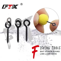FTK-accesorios de pesca de carpa, 10 Uds./20 piezas Uds., anzuelo de pesca, tapón de tornillo giratorio para Ronnie Spinner Rig Boilies Stopping