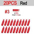 20pcs Size 3 Red
