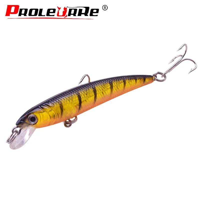 Señuelo de pesca Minnow, 7,5 cm, 5,5g, Swimbait Topwater, Wobblers con anzuelos triples, cebo duro Artificial, aparejos de pesca Crankbait, 1 ud. - imagen 3