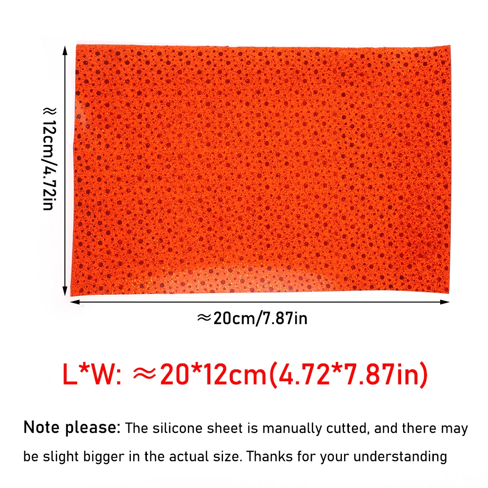 Película de hoja de silicona de 0,6mm-1mm, anzuelo de ayuda para mosca, fabricación de cola para Lucio, lubina, señuelos de pesca de trucha grandes, Material de atado - imagen 3