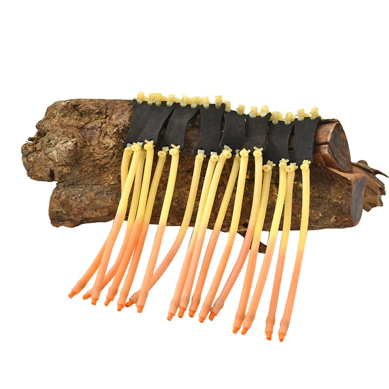 3/6/9 piezas, 6mm en el interior, dos bandas de goma de látex gruesas, Látex Natural para tirachinas de caza, accesorios de tiro al aire libre - imagen 3