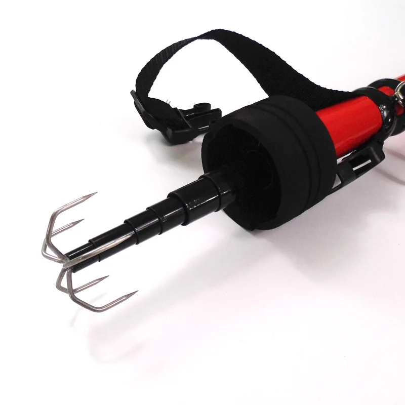 Anzuelo de pesca portátil retráctil de 3,9 M, cinco anzuelos de calamar, herramientas de aparejos resistentes al desgaste, prevención de corrosión, accesorios de pesca marina - imagen 3