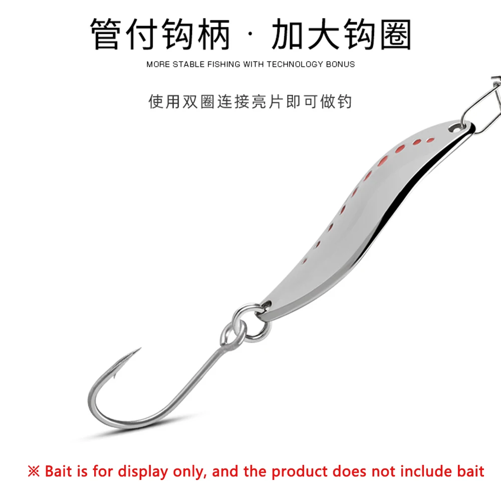 Gancho de cuchara Original 8002CP 81 WV, gancho de revestimiento de estaño mate de acero de alta precisión de carbono para anzuelos asistente de cebo, accesorios de pesca - imagen 5