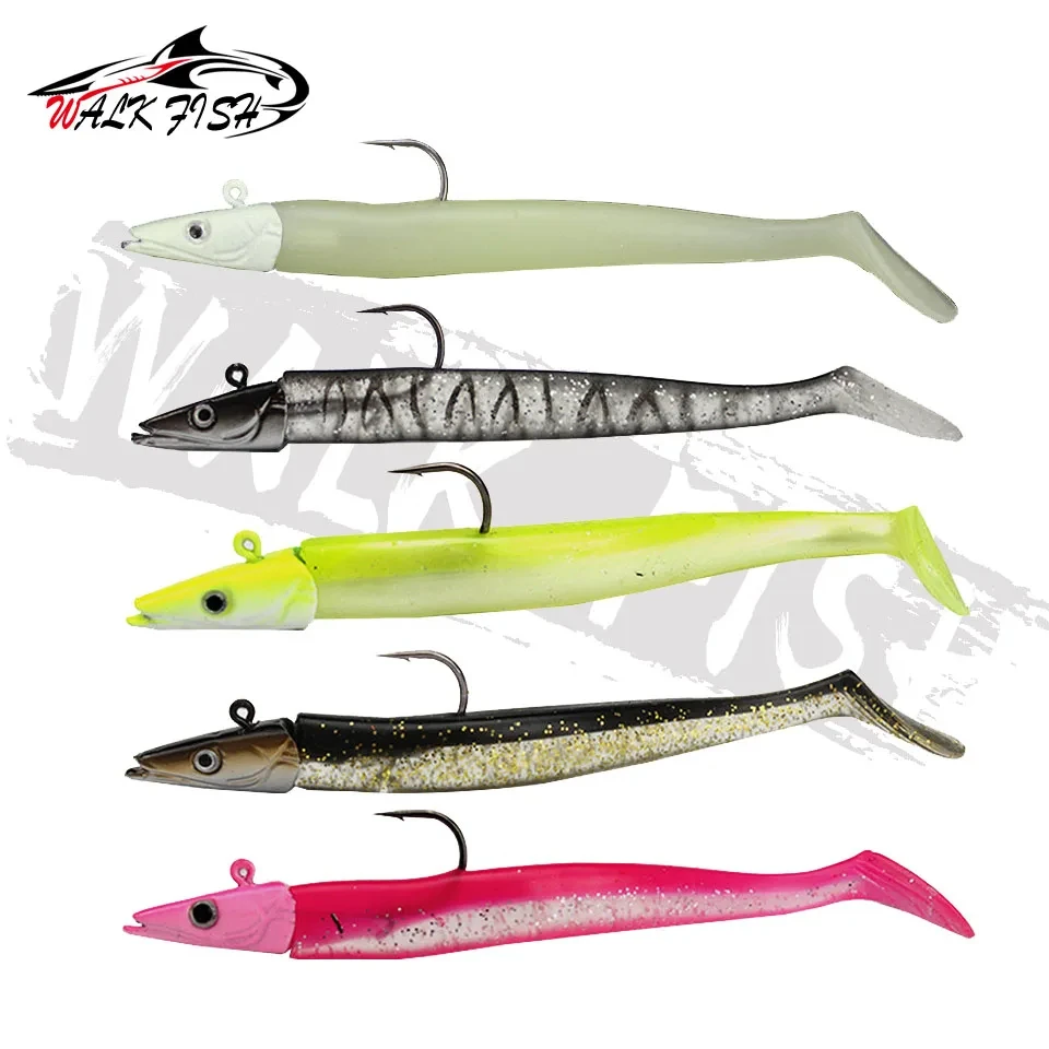 Jig Head Walk Fish – Cabeza de plomo con vinilo para pesca - imagen 5