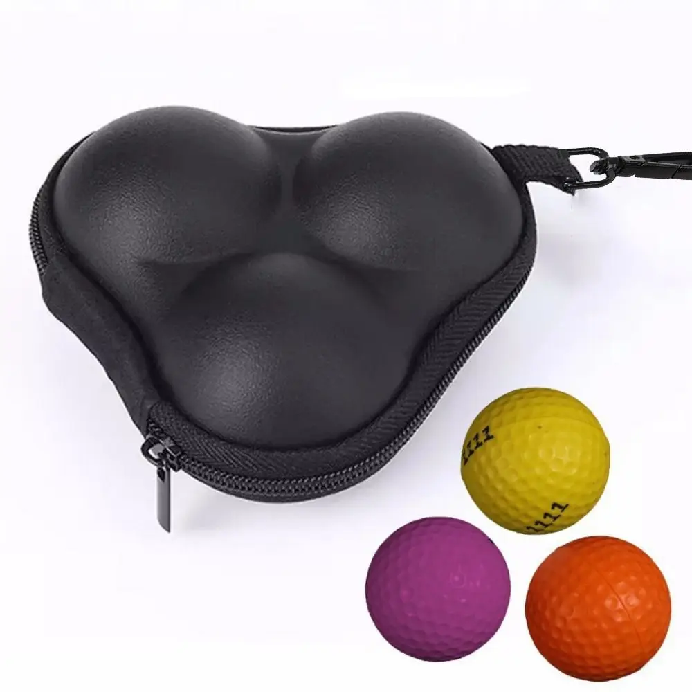 Bolsa de almacenamiento de pelotas de Golf EVA Premium, bolsa de Golf pequeña portátil impermeable con hebilla, estuche de almacenamiento de pelotas de Golf desmontable para exteriores