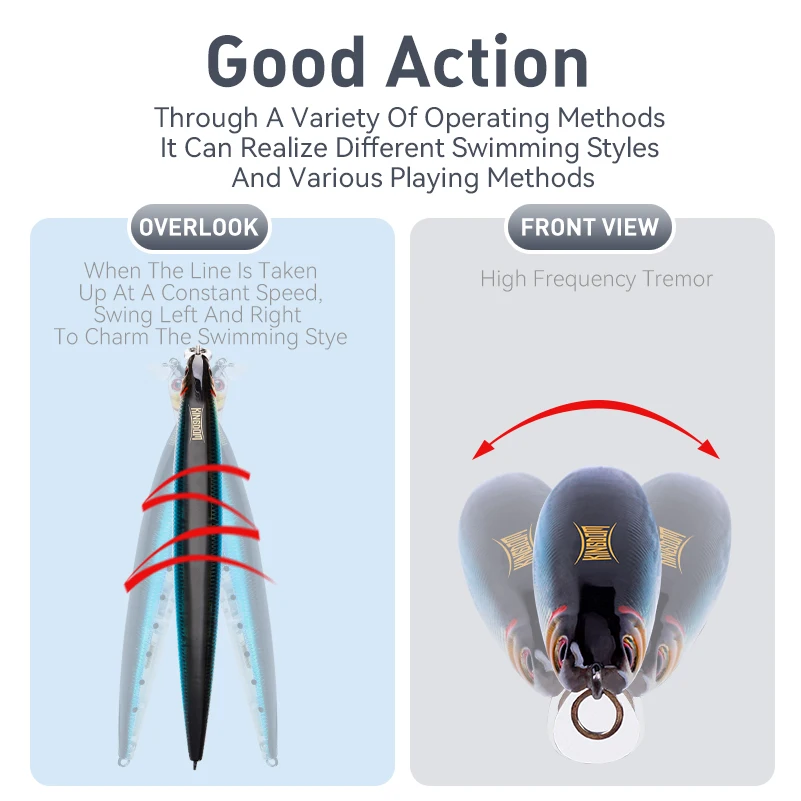 Señuelo de Pesca Kingdom Minnow flotante 14,5g/19g/29g/ 33g Swimbait Pesca Wobbler para curricán Pesca de carpa lubina - imagen 3