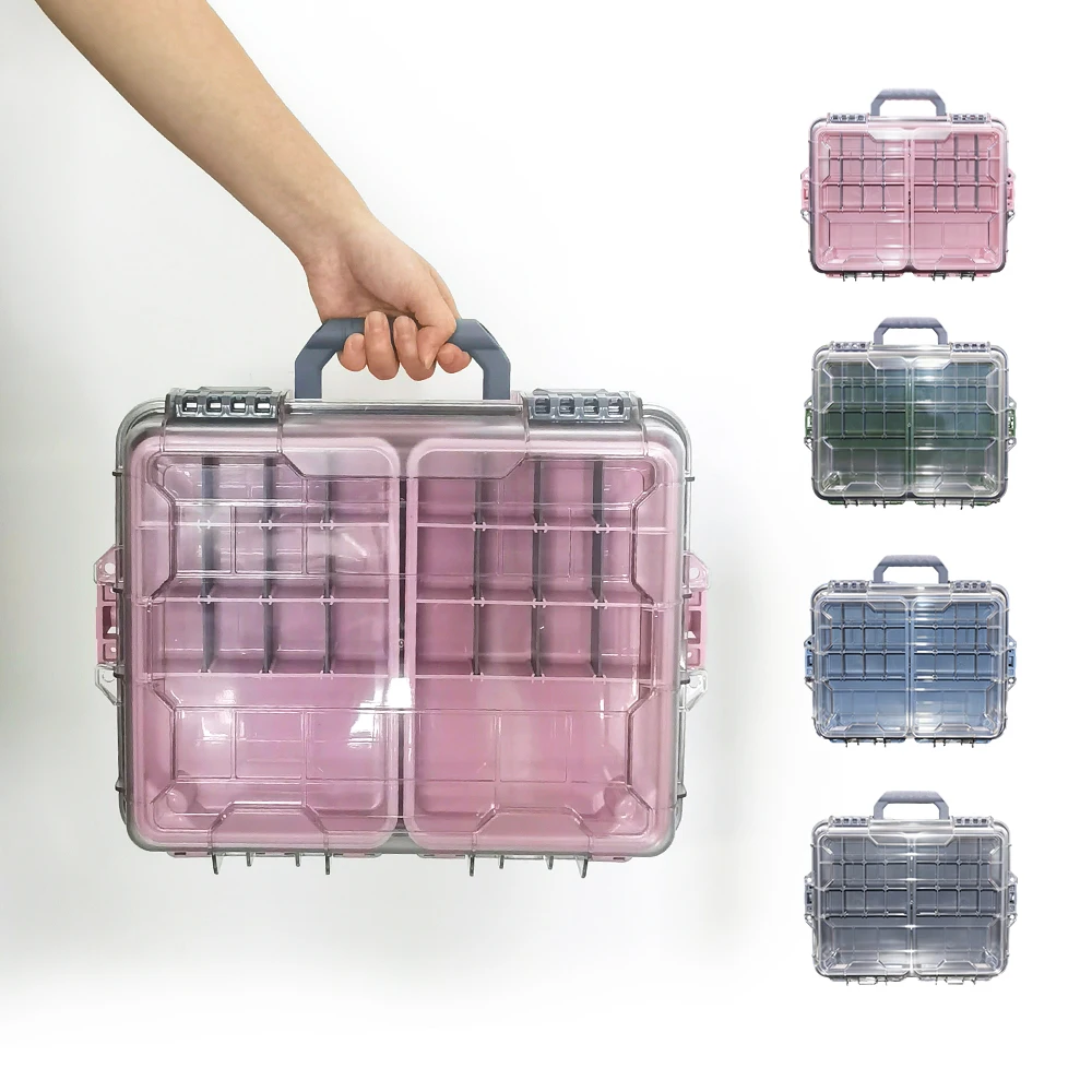 Caja de pesca ZYZHE – Organizador multifuncional de doble capa
