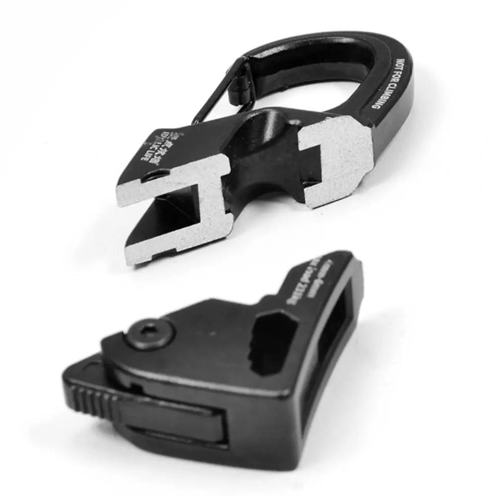 Tensor de cuerda con hebilla para acampada, tensor de cuerda de tienda de campaña de aleación de aluminio autoblocante, ajustador de cable de tienda ligero de supervivencia - imagen 5