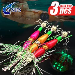 ANFS Cebo Calamar Vinilo – Brilla en Oscuridad Pesca Deportiva