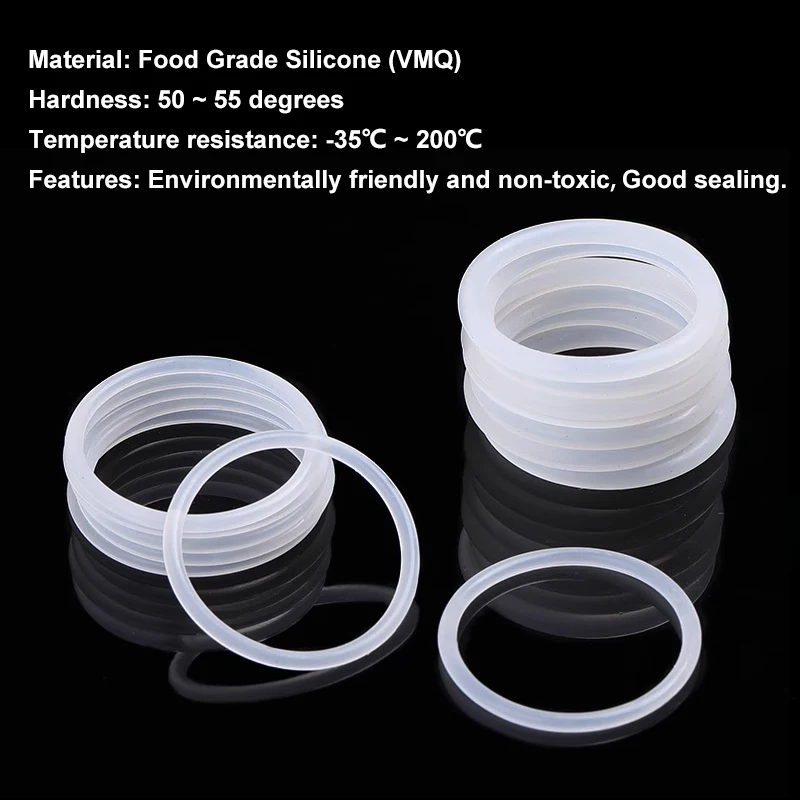 Juntas tóricas de silicona VMQ blancas redondas para sellado - imagen 3