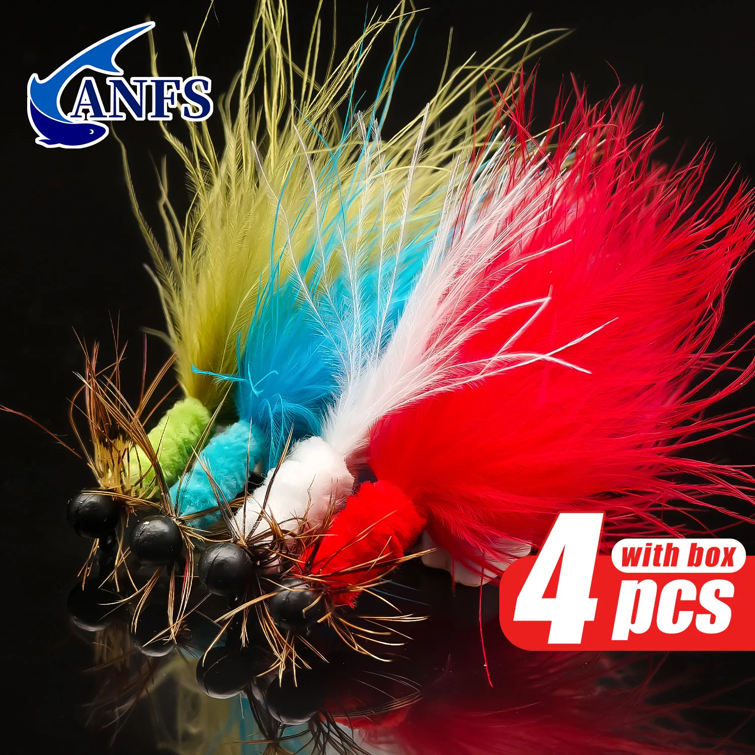 Moscas de pesca ANFS atadas a mano para black bass y crappie - imagen 2