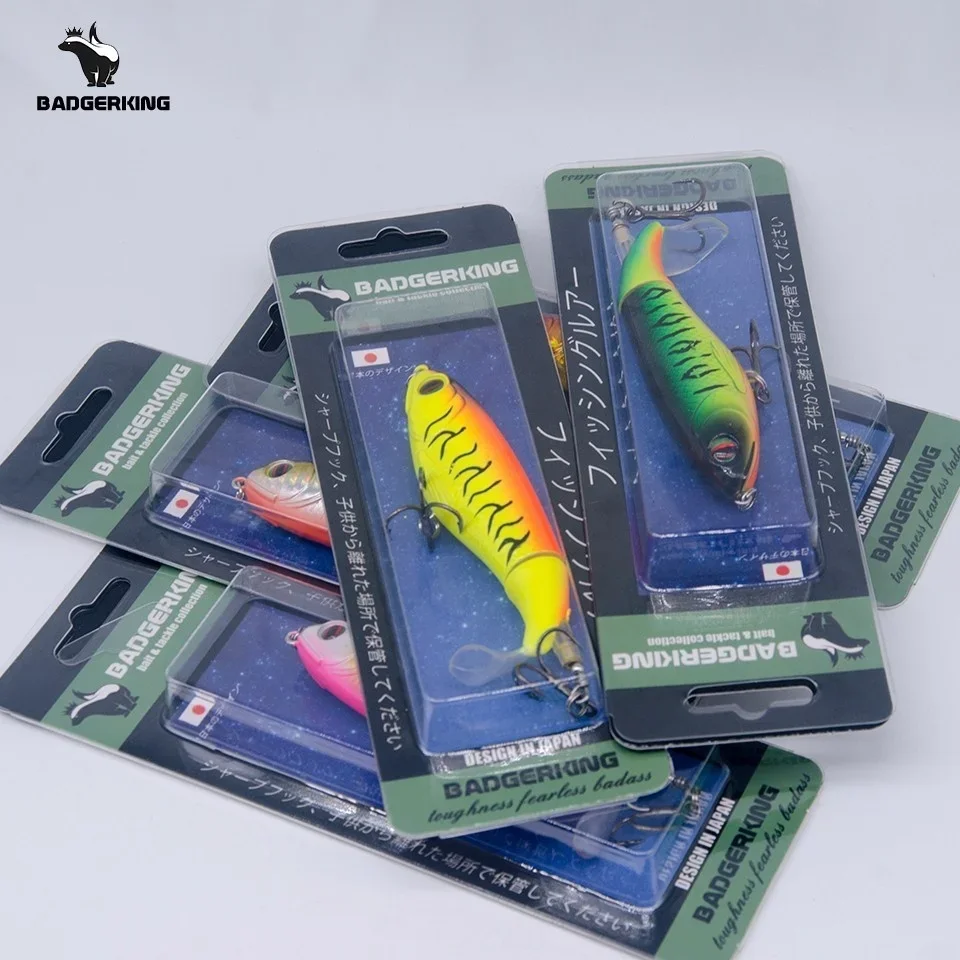Señuelo de pesca wobblers, cebo artificial para pesca de lubina, acción acuática, 10cm, 17g