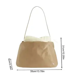 Bolso de mujer forma nube – Nailon suave doble correa gran capacidad