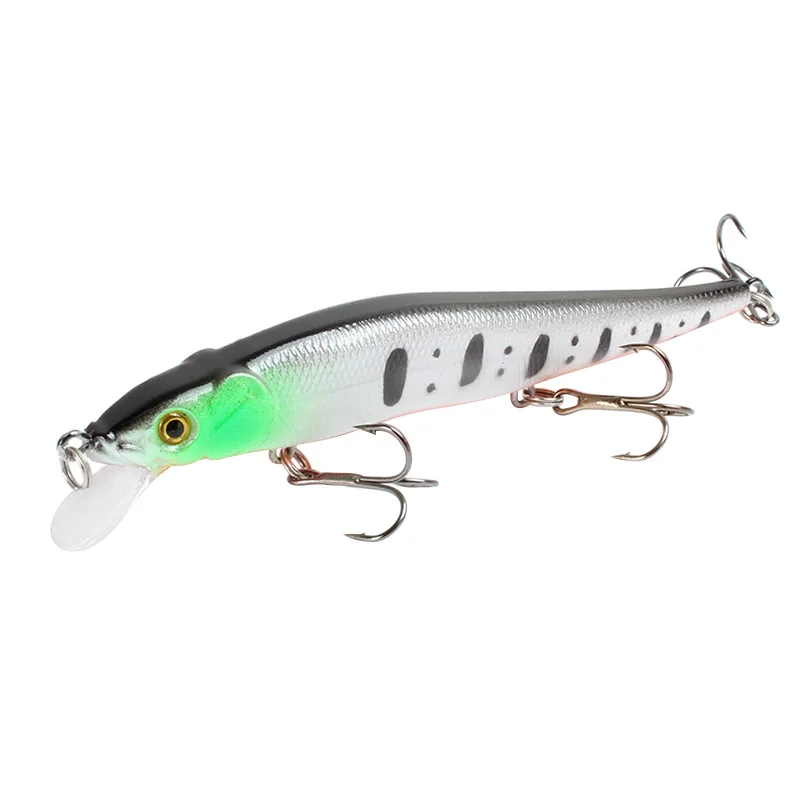 1 Uds señuelo de Pesca Minnow Crankbait Wobblers 115mm/14g ojos 3D perca cebo Artificial Lucio carpa cebo de natación Pesca - imagen 3