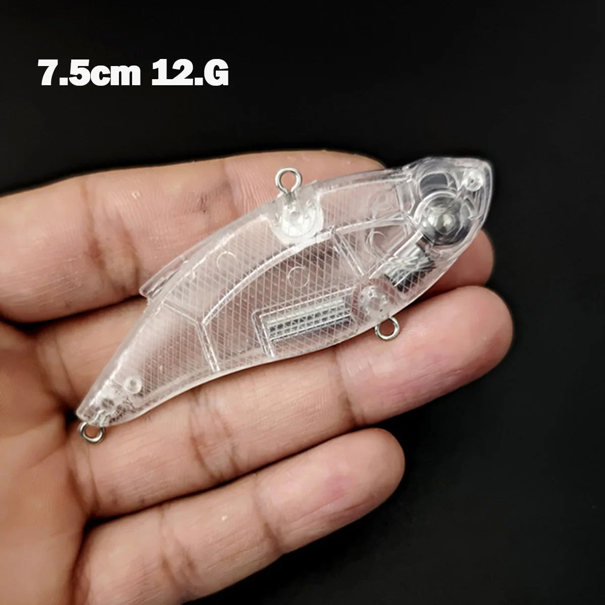 20 Piezas de Señuelos de Pesca Lipless Crankbait de 7.5cm y 12.9g, Vibración 3DR, Lanzamiento Largo, Hundimiento, Señuelo de Pesca VIB, Señuelo Duro Lipless para Pesca de Invierno