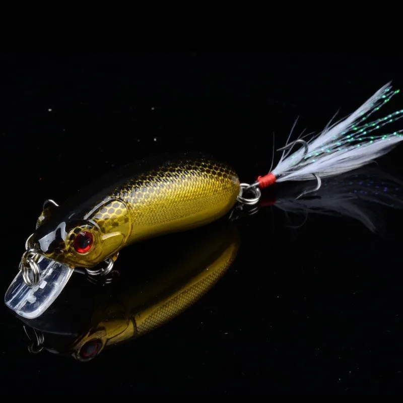 Señuelo de pesca de 6cm/9,8g, Swimbait Crankbait, cebos duros oscilantes para lubina, trucha, agua dulce y salada - imagen 4