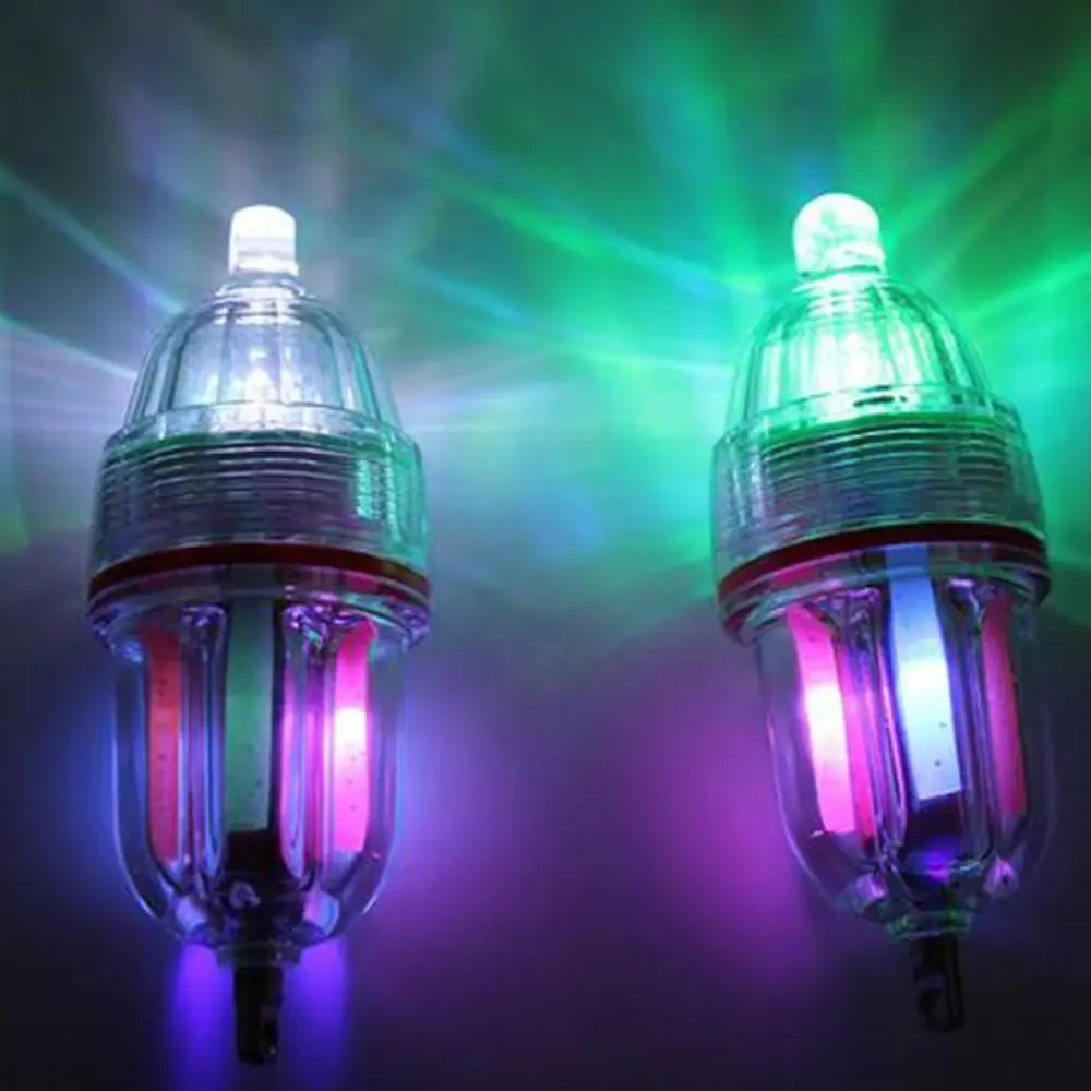 Nueva lámpara LED de plástico para peces, mezcla de colores, cebo luminoso, anzuelos de anclaje Triple, luz subacuática de señuelo de caída profunda - imagen 2