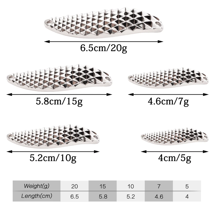 Señuelo giratorio de Metal para Pesca de trucha, cebo Artificial con lentejuelas, 5g-20g, 1 unidad - imagen 2