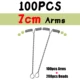 100pcs 7cm arms