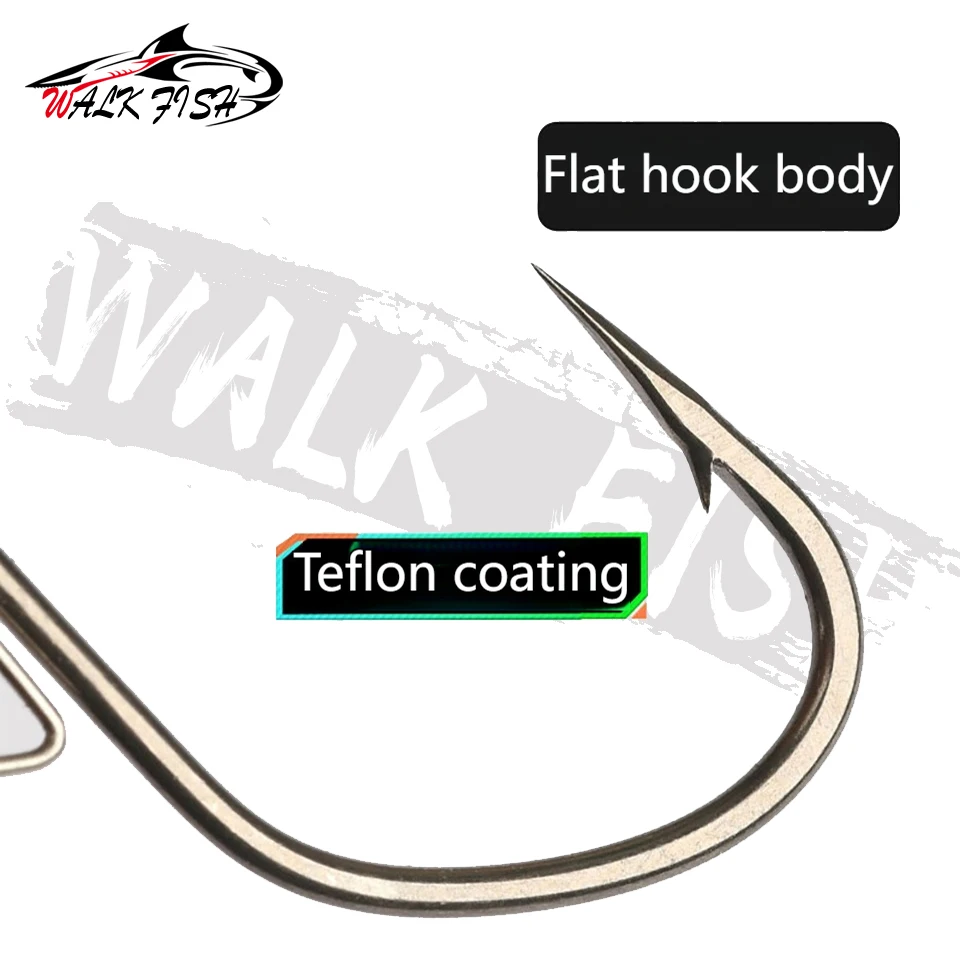 Jig Head Walk Fish Negro – Anzuelo Reforzado para Lubina - imagen 5
