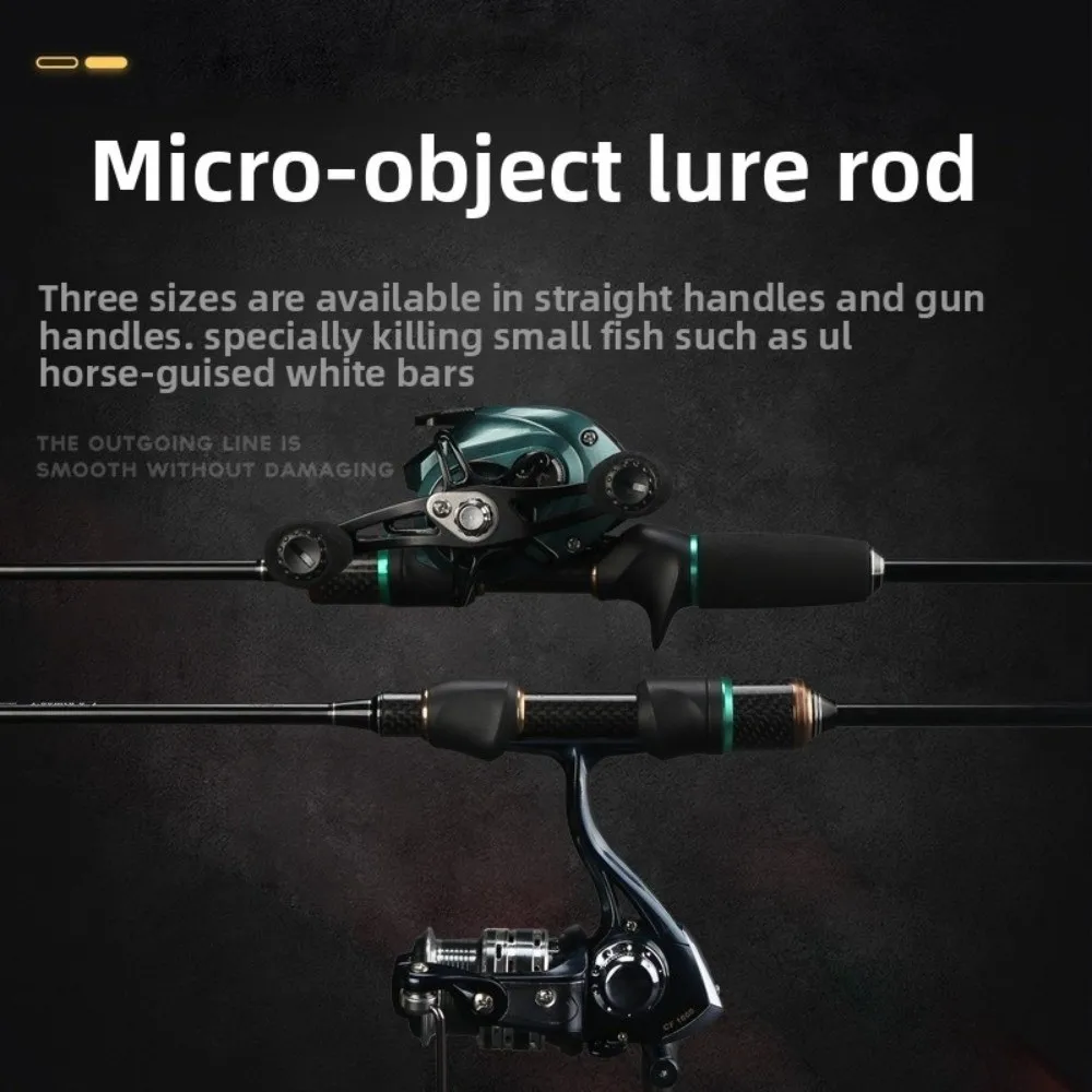Caña de pescar giratoria de 2 secciones UL Power 1,68/1,5/1,8 m caña de pescar de fundición de carbono guías de cerámica caña de pescar de fibra de carbono - imagen 5