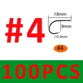 100PCS size 4