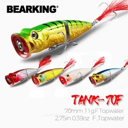 Popper Bearking S54B con ojos 3D para pesca superficial