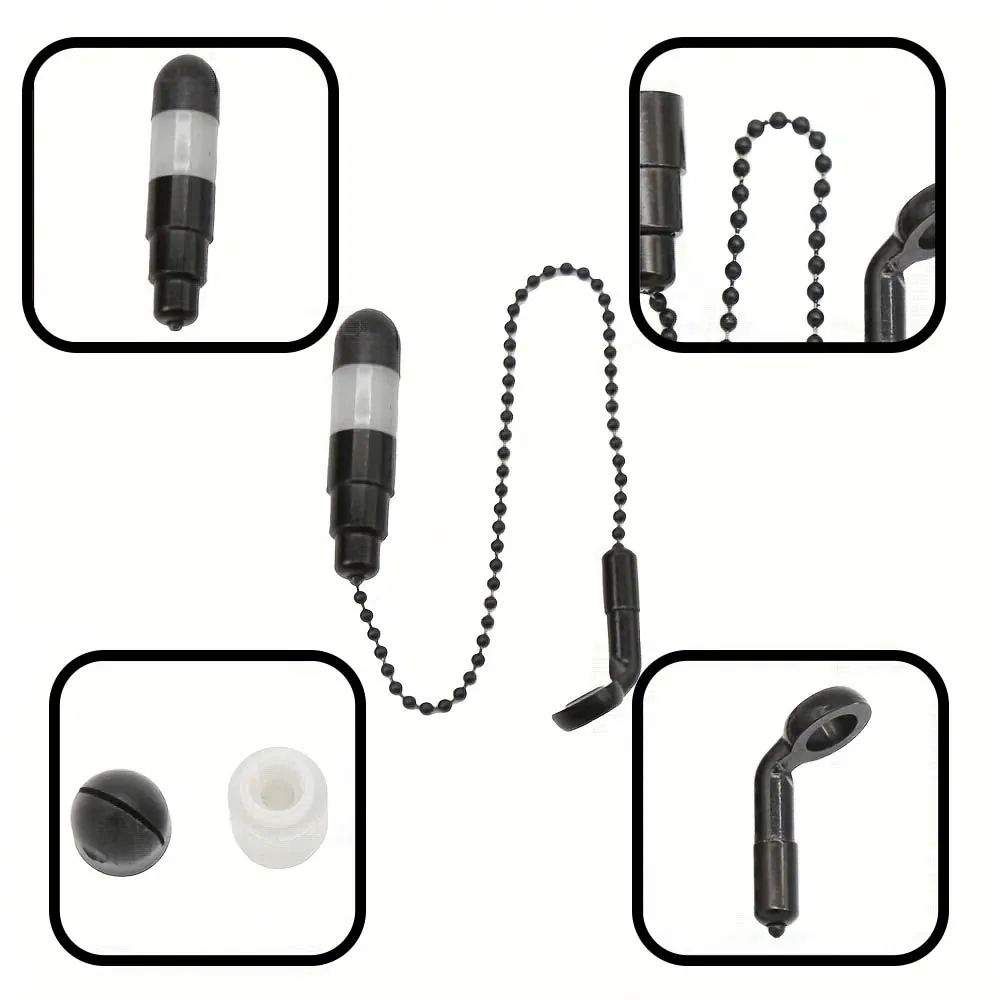 Componentes de alarma de pesca JSFUN, bobinas de mordida, indicadores de Swingers, alarma de pesca, cadena de acero Swinger - imagen 3
