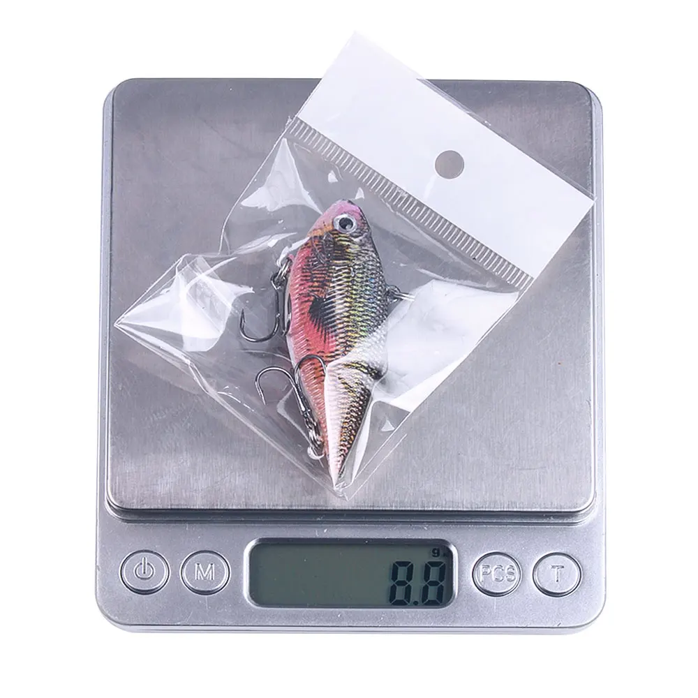 Señuelo de pesca de ratán Vib, 1 piezas, Wobblers de hundimiento para pesca de Lucio, Crankbaits, cebos de manivela, señuelos artificiales VIB de Metal de 6,4 cm/8g - imagen 2