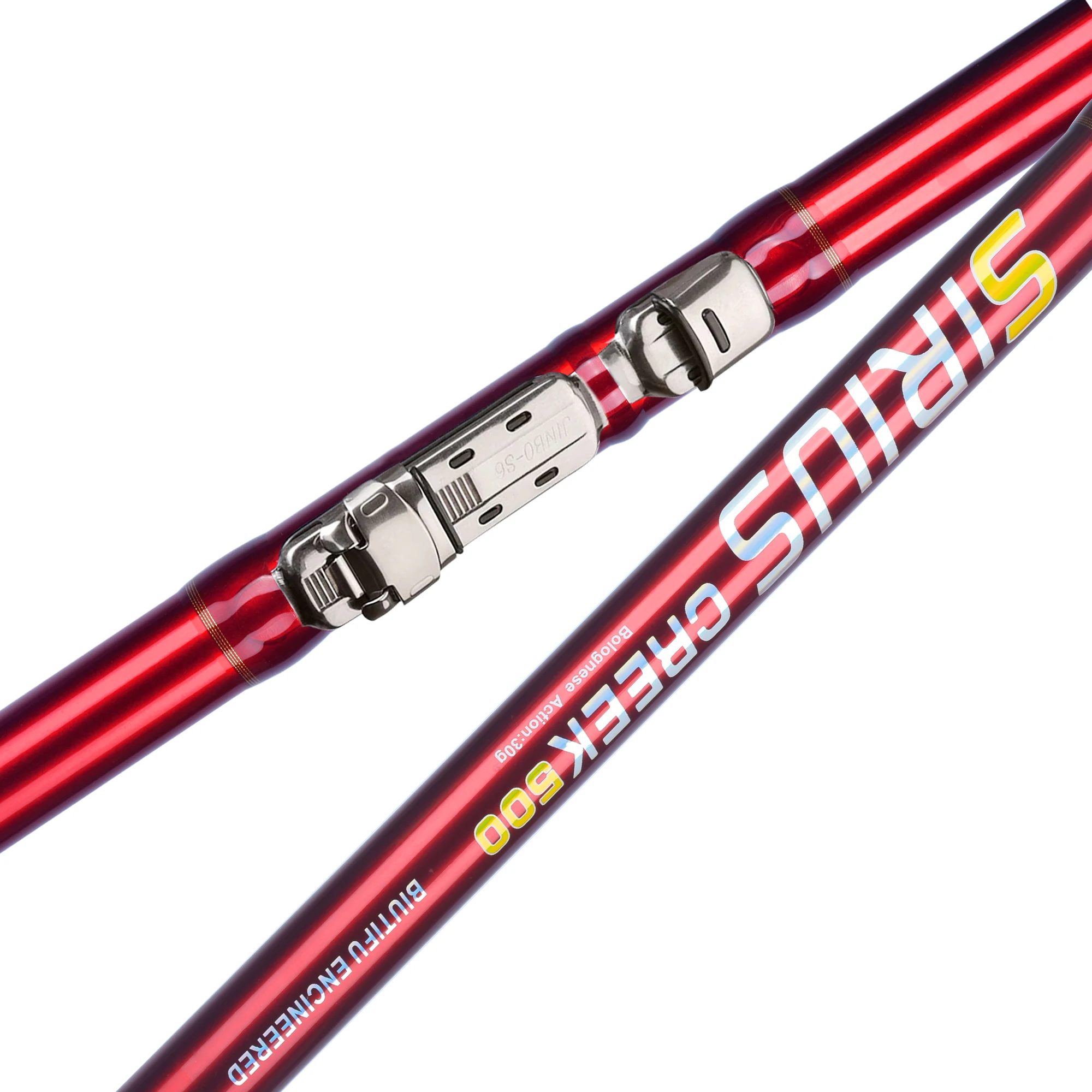 BIUTIFU caña de pescar telescópica boloñesa 4/4, 5/5,0/6,0/6,5 m T800Carbon viaje ultraligera 30g flotador trucha giratoria caña de roca fundida - imagen 4