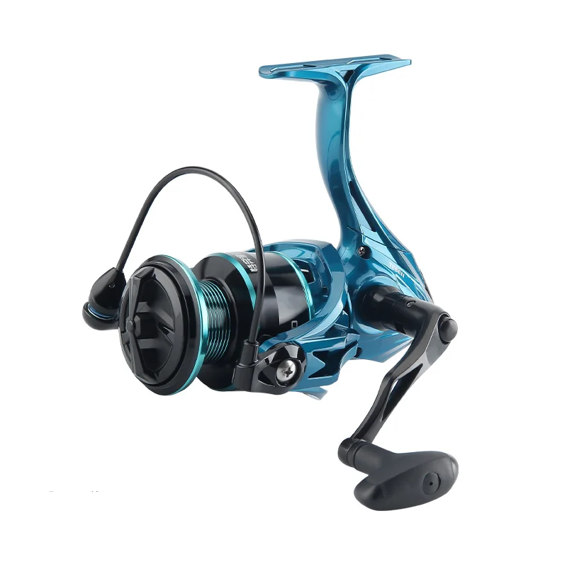 Carrete giratorio Mavllos Sea-Tiger para trucha, relación de velocidad de arrastre de 15KG, carrete de Metal 4,9:1, carrete de pesca para barco de agua salada para Lucio - imagen 3