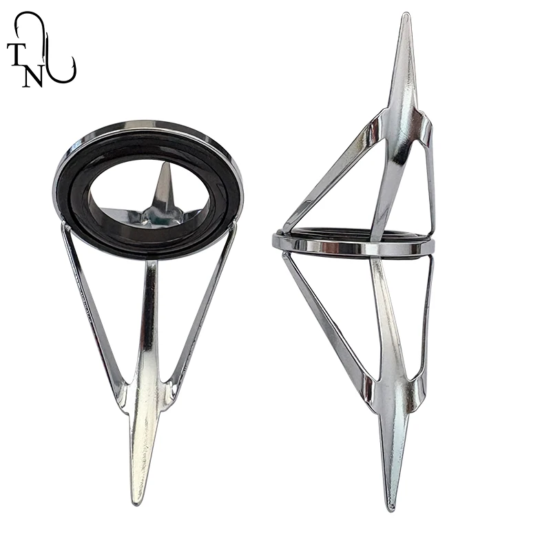 TN67 SEG 6 unids/set marco de acero inoxidable componente de construcción de caña de pescar Kit de reparación de aparejos DIY para accesorios de repuesto de pesca - imagen 3