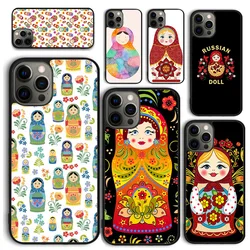Funda Matryoshka iPhone 16 Pro – Muñecas rusas contraportada