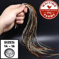 Hackles plateados para mosca seca, tallas 14-16