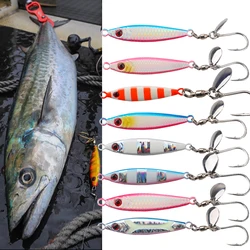 Cebo de pesca luminoso 40g60g80g100g, señuelos de Jigging lento, plantilla de Metal, pesca en alta mar, atún, caballa, Wahoo, señuelo de agua salada