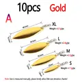 10PCS Gold A