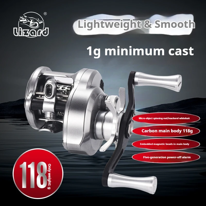 BOKI Mirco Drum Carrete Baitcaster de Carbono Bobina Baja - imagen 5