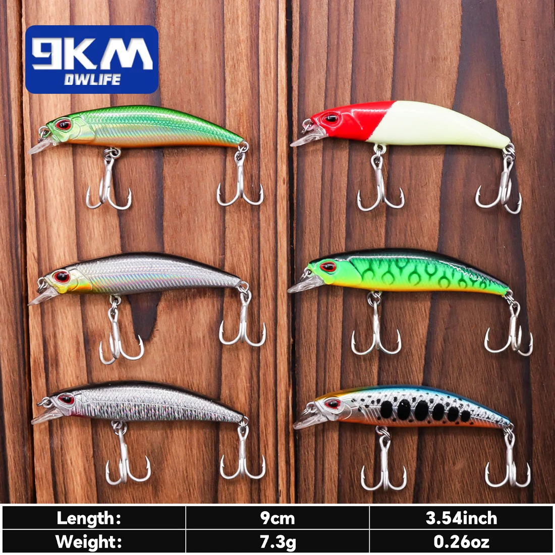 Mini Señuelos de Pesca de pececillos que se hunden, cebo duro de 6,5 cm, 3,9g, Jerkbait Wobblers, Señuelos de Pesca, aparejos de pesca de lubina, salmón - imagen 2