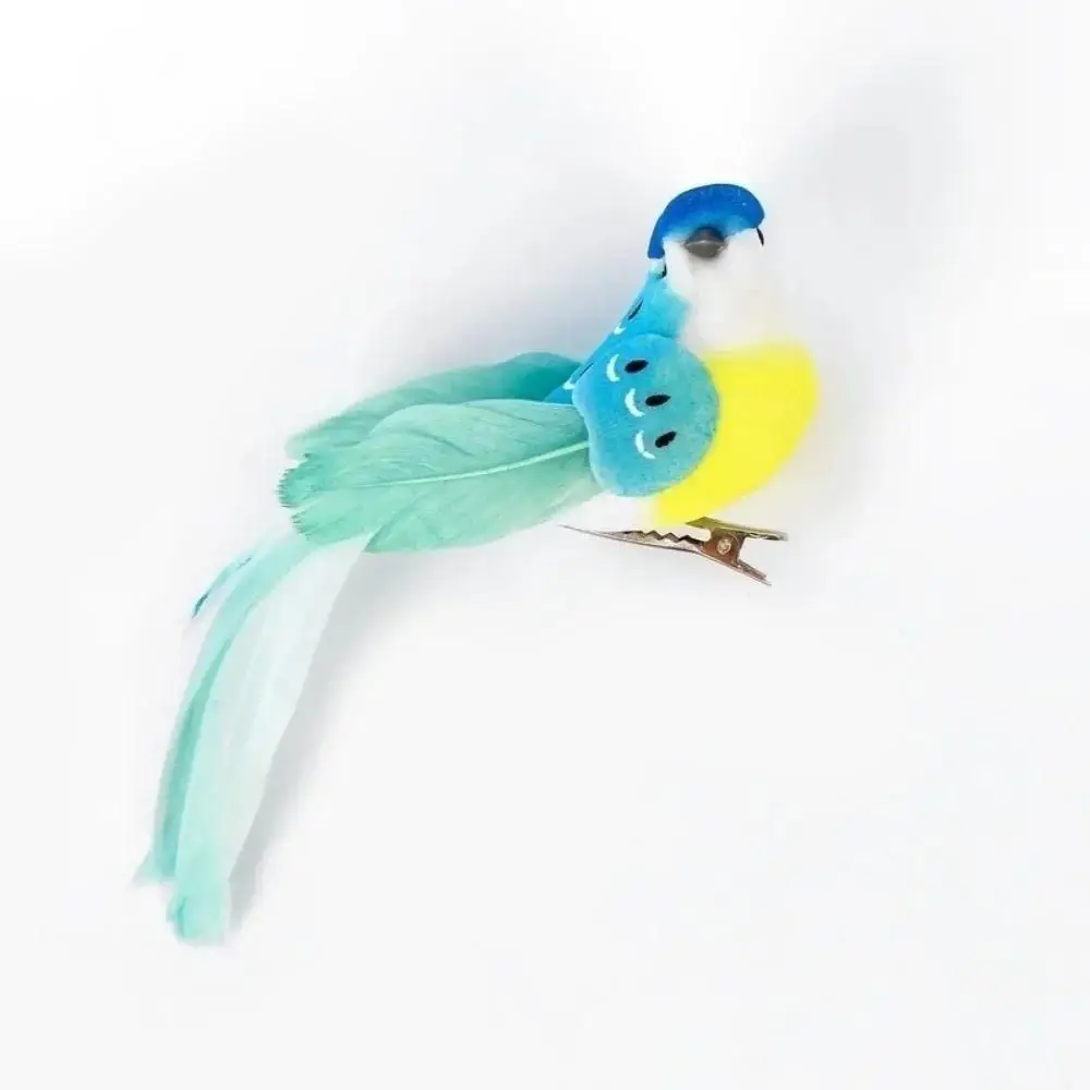 Pájaros artificiales decorativos de burbuja – Adornos coloridos para jardín y exterior