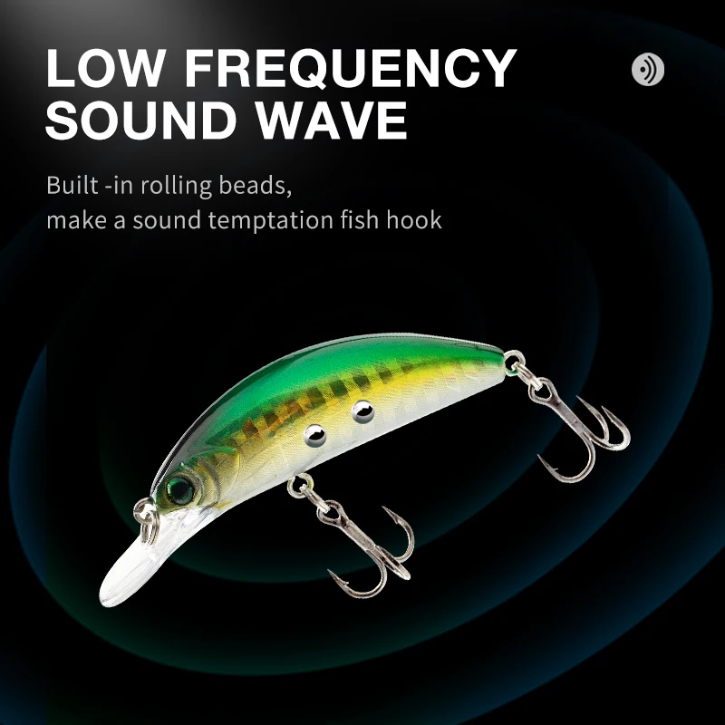 Banshee CRANK MINNOW flotante 4,7g 54mm modelo caliente señuelo de pesca cebo duro Wobbler manivela calidad profesional profundidad 2,0-2,5 m - imagen 4