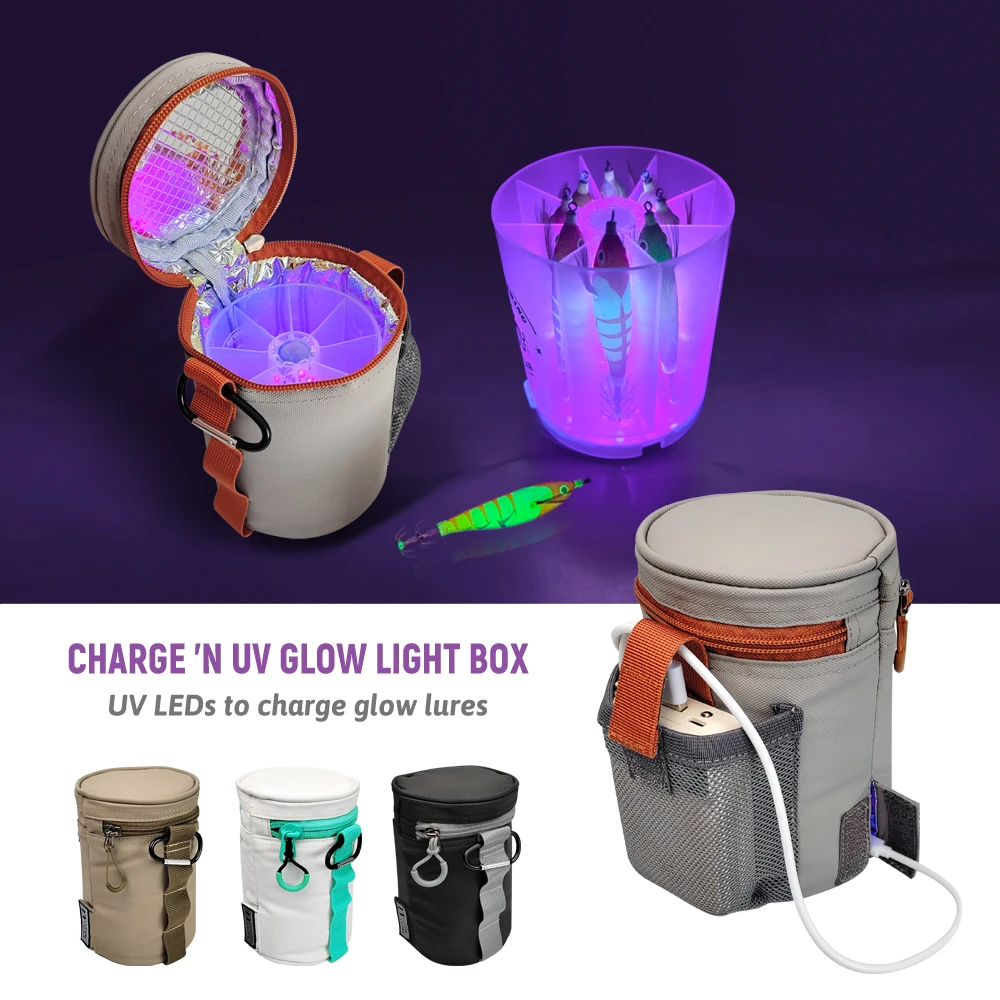 Luz LED UV para calamar recargable plantilla y cargador marino