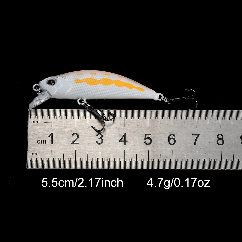 WALK FISH-señuelo de pesca de pececillo hundido, 50mm, 4,6g, Swimbait, cebos artificiales duros, Crankbait, Lucio, carpa, aparejos de agua dulce - imagen 4